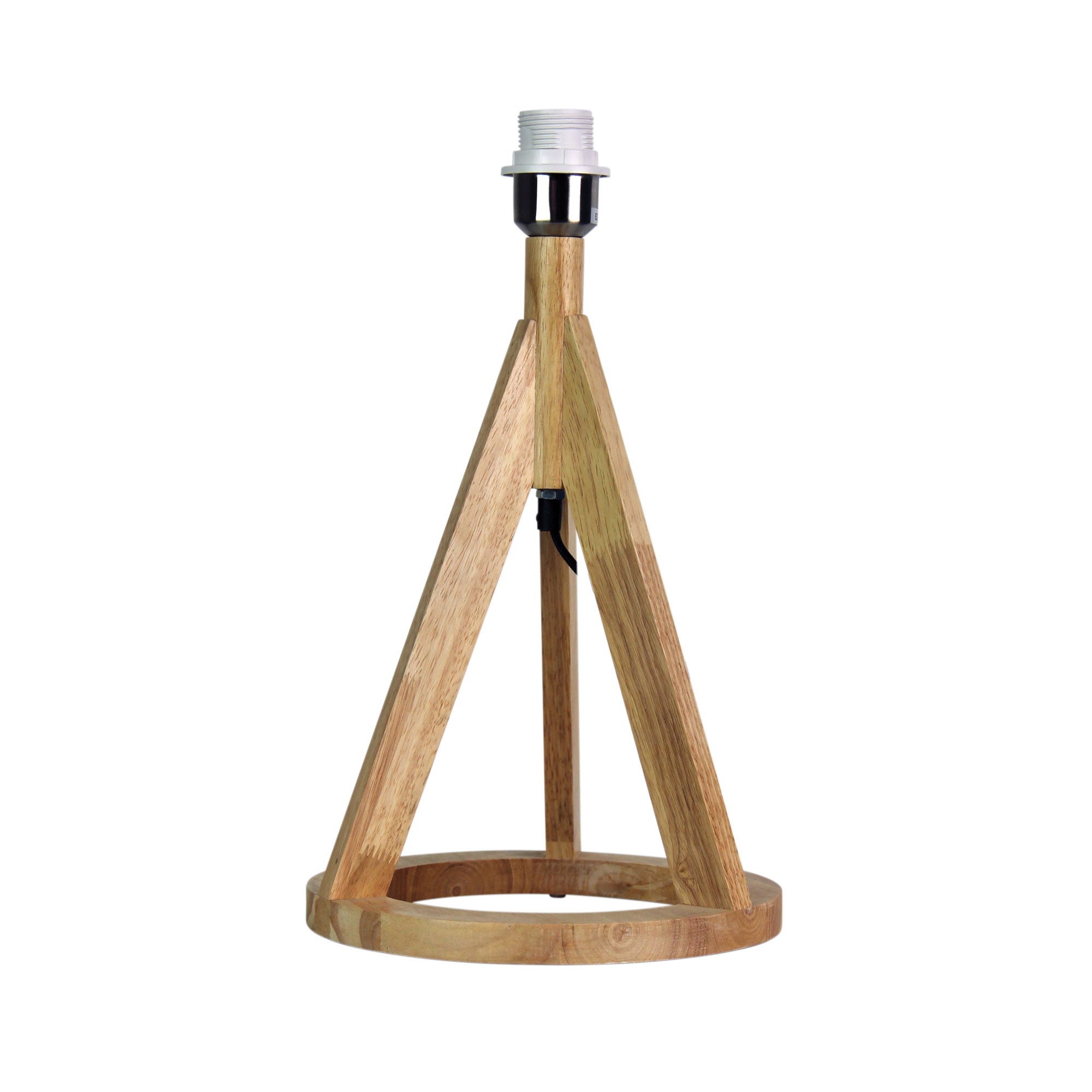 Stabb Table Timber Tripod Lamp Base Only E27